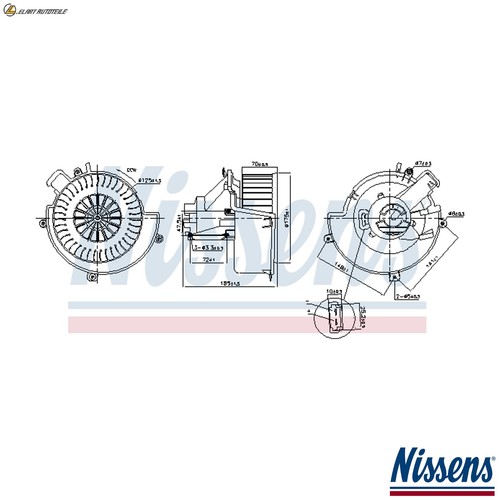 Interior blower 87624 for opel - blower,